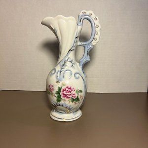 Antique Capodimonte Hand Painted Porcelain Pitcher 1800s